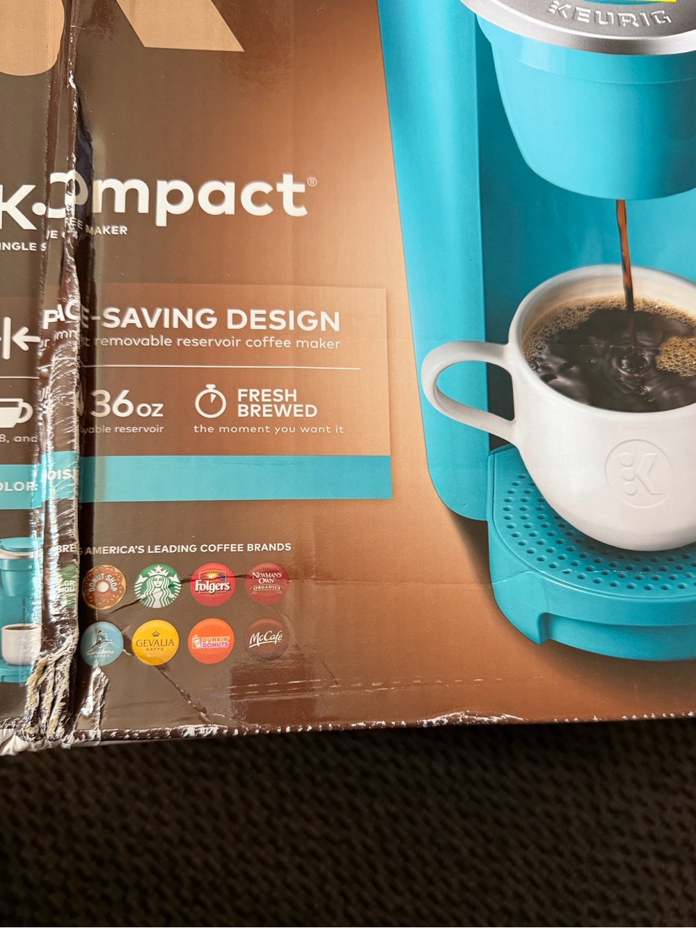 Brand New Keurig Single Serve Coffee Maker in Turquoise Blue